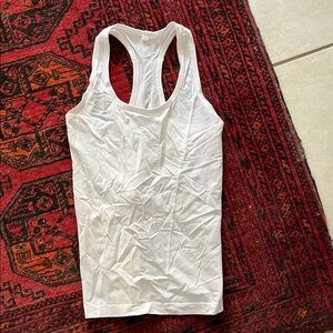 White Racerback Tank Top